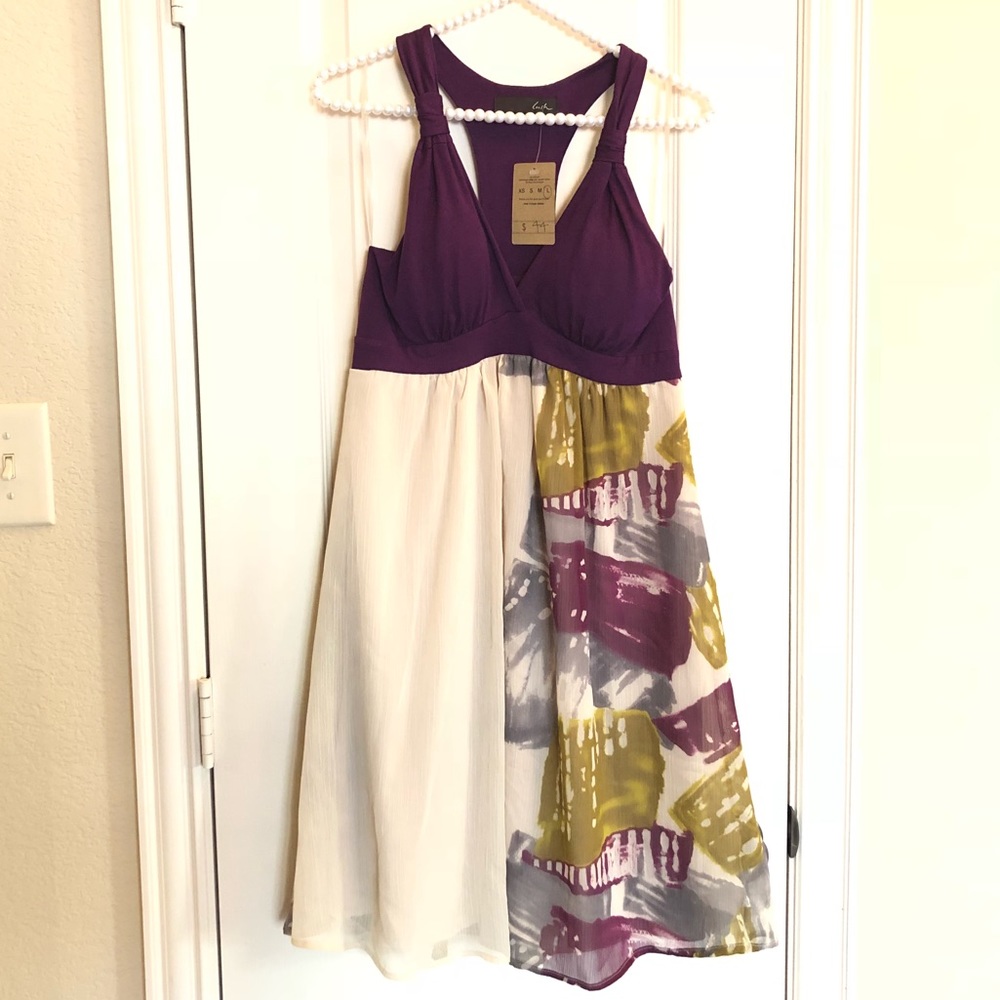 NEW Lush Racerback Watercolor Dress
